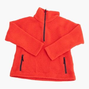 Jcrew Sherpa Unisex Zip Up Pullover